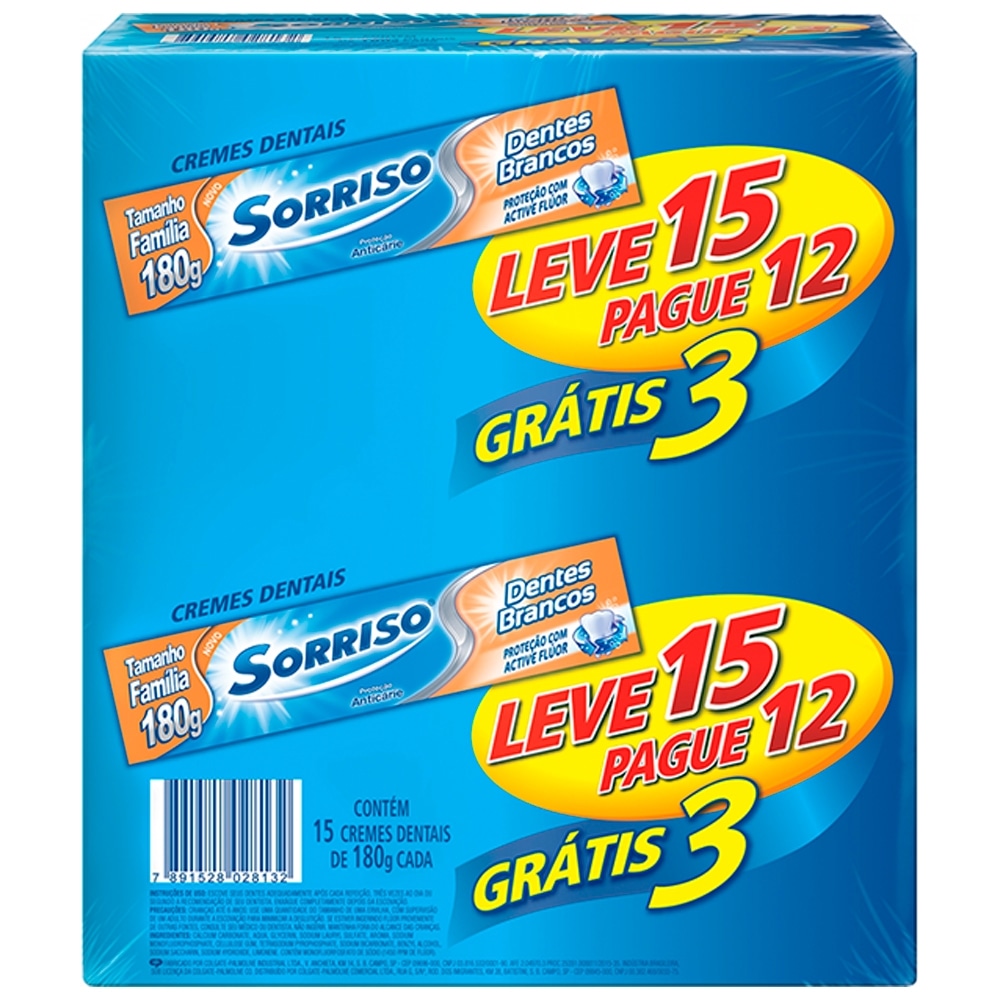 CREME DENTAL 180 G SORRISO L15P12