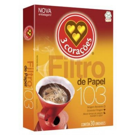 FILTRO DE PAPEL 103 TRES CORACOES 