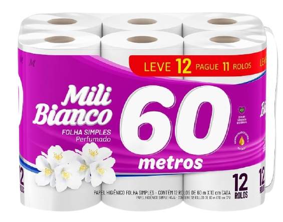 PAPEL HIG. 12X1 MILI PERFUMA L12P11 60 M