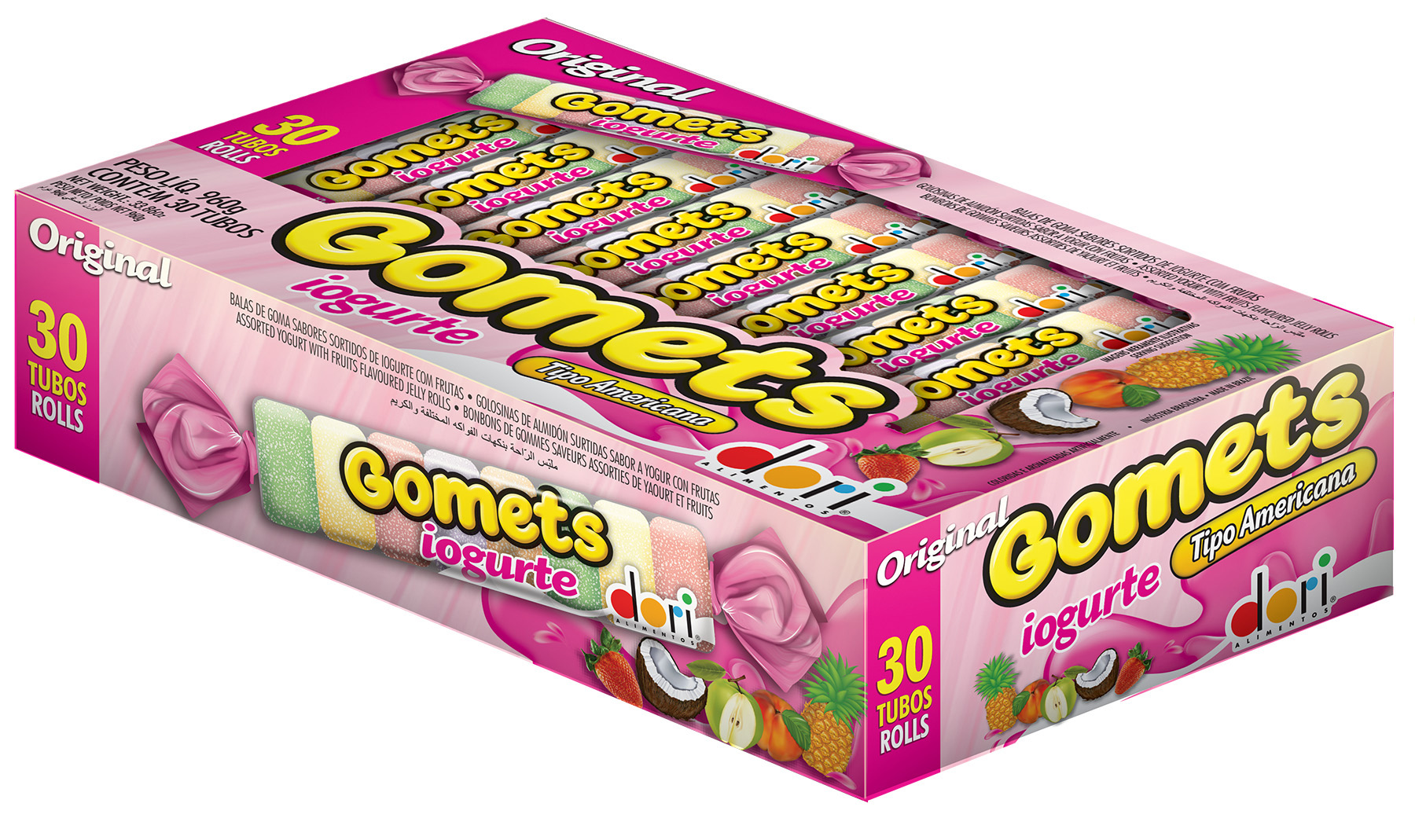 BALA GOMETS DORI TUBO IOGURTE 32 G