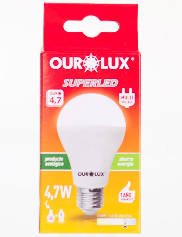 LAMPADA SUPERLED OUROLUX 4,7W 6500K