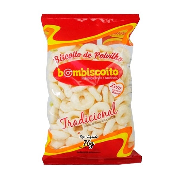 BISCOITO POLVILHO BOMBISCOITO 70 G TRADI