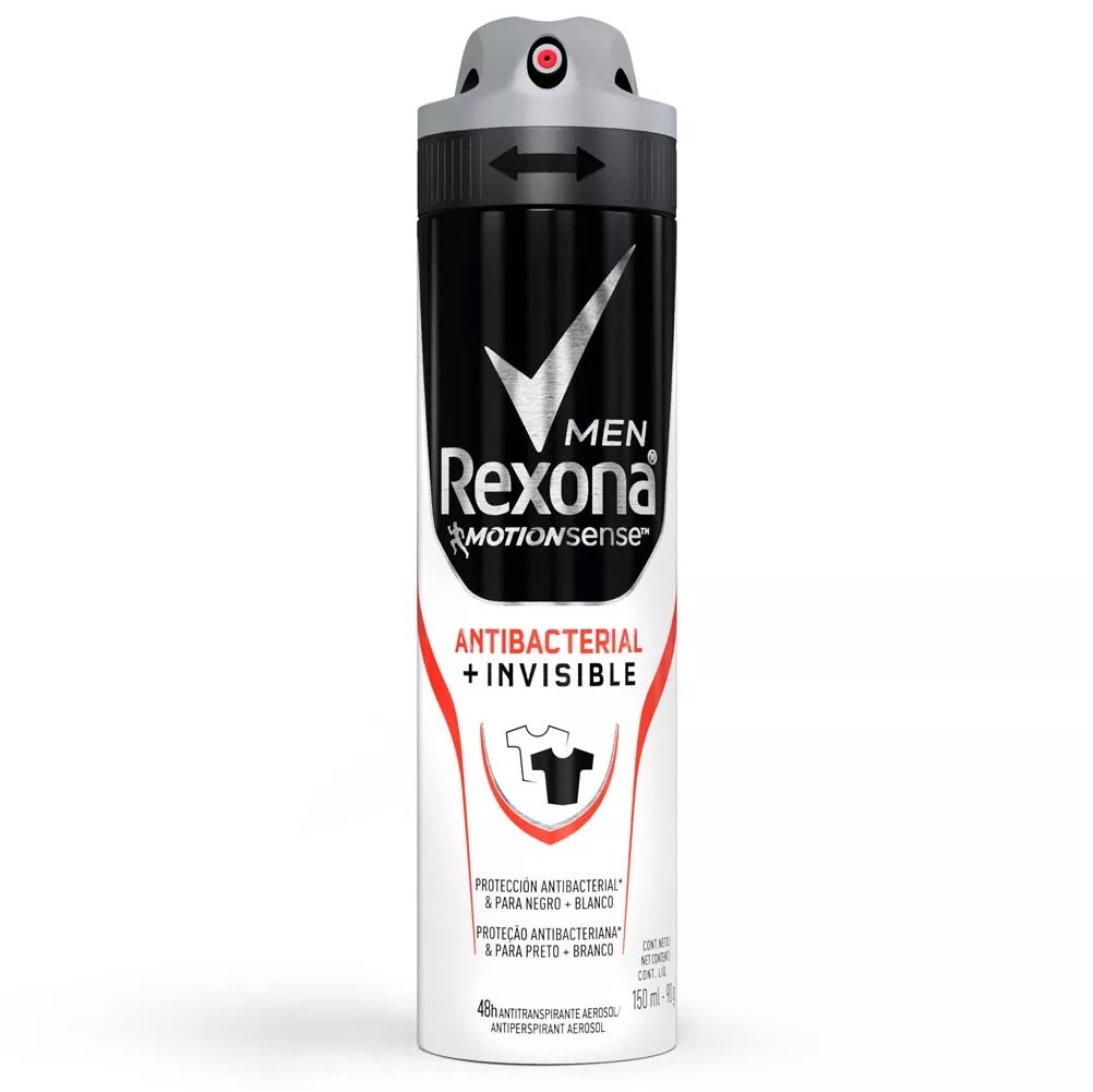 DESOD REXONA AERO 150ML MEN ANTIB INVIS