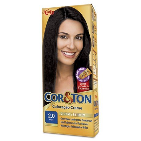 TINTA COR TON 2.0 PRETO 135 G