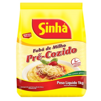 FUBA DE MILHO PRE-COZIDO SINHA 1 KG