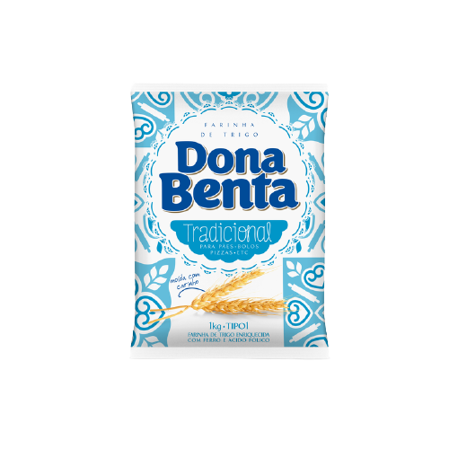 JM FARINHA DE TRIGO DONA BENTA 1 KG PLAS
