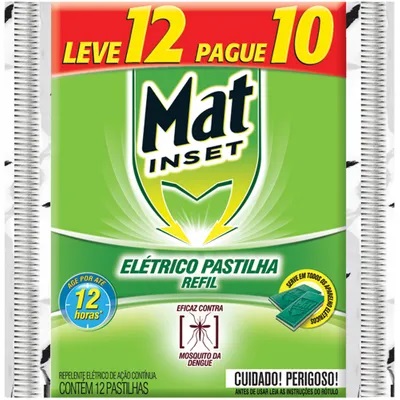 FL INSETICIDA MAT REFIL PASTILHA L12P10