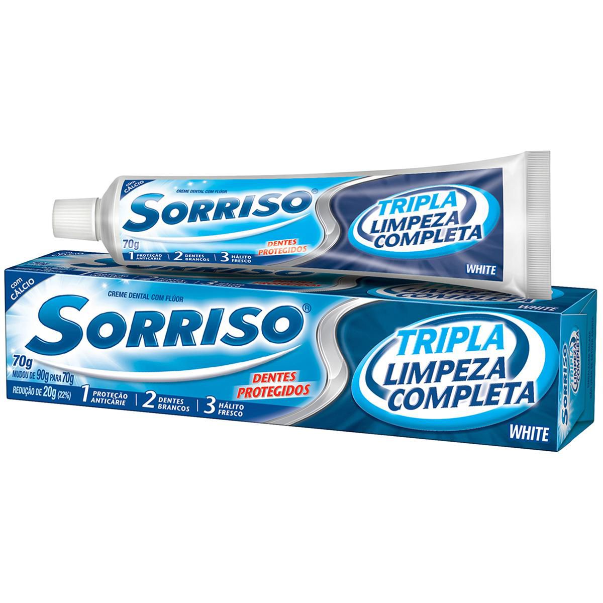 CREME DENTAL 70G SORRISO T.LIMP COML12P9