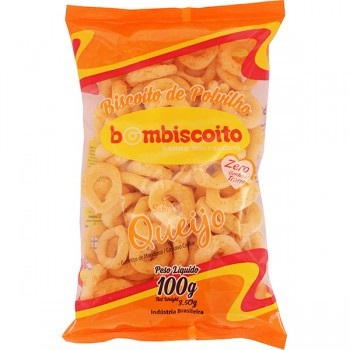 BISCOITO POLVILHO BOMBISCOITO 100G QUEIJ