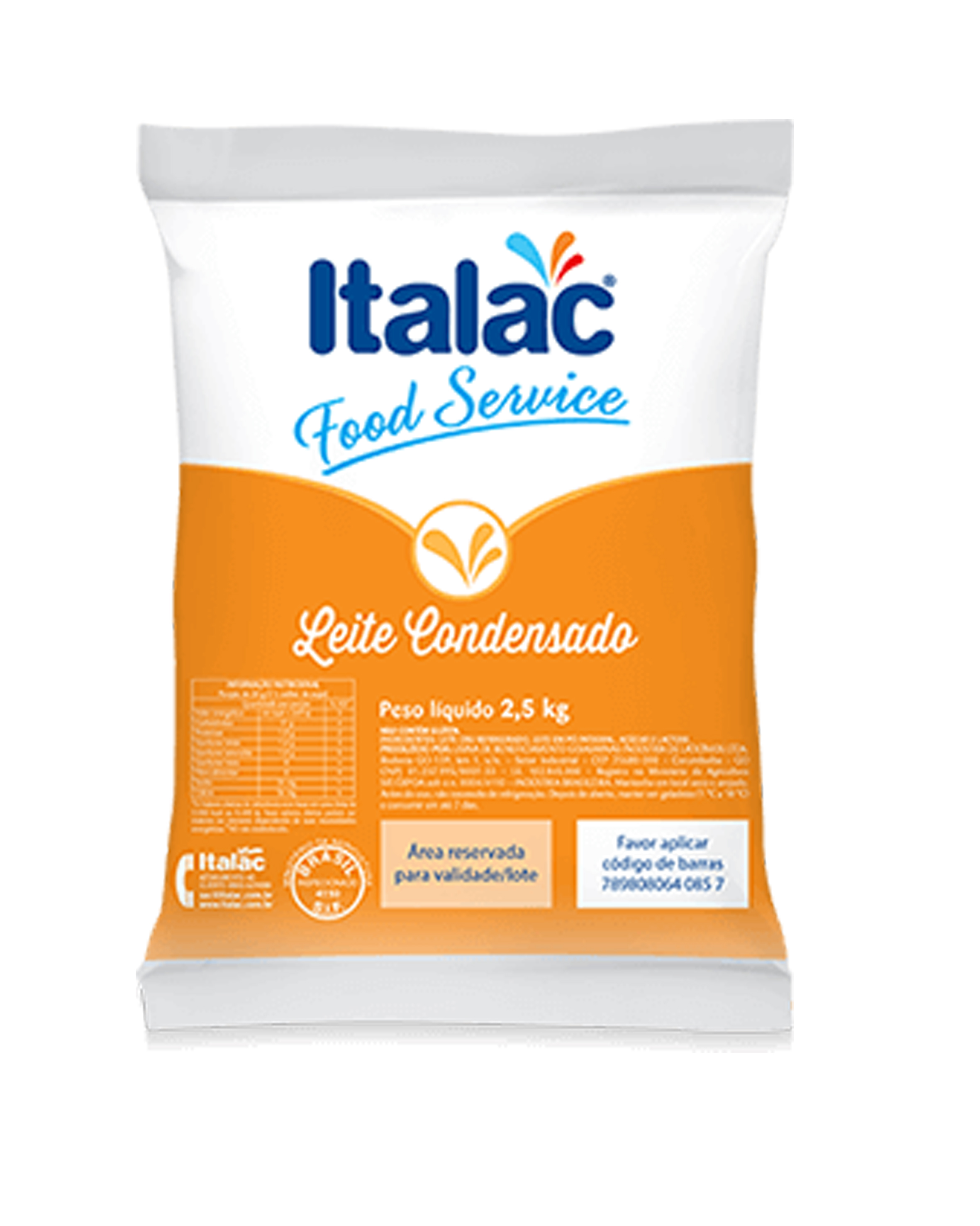 LEITE CONDENSADO BAG ITALAC 2,5 K