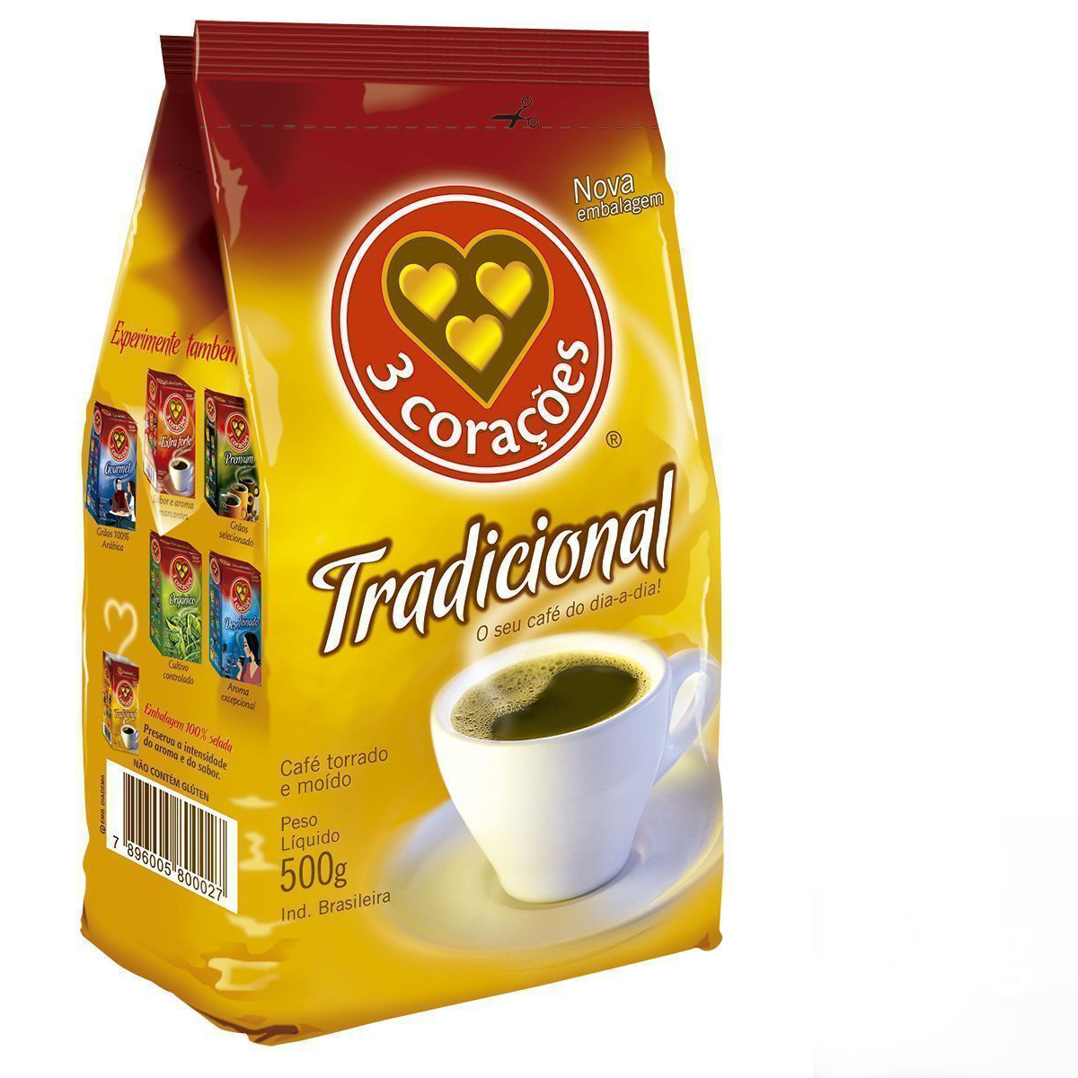 CAFE 3 CORACOES 500 G TRADICIONAL AMAREL
