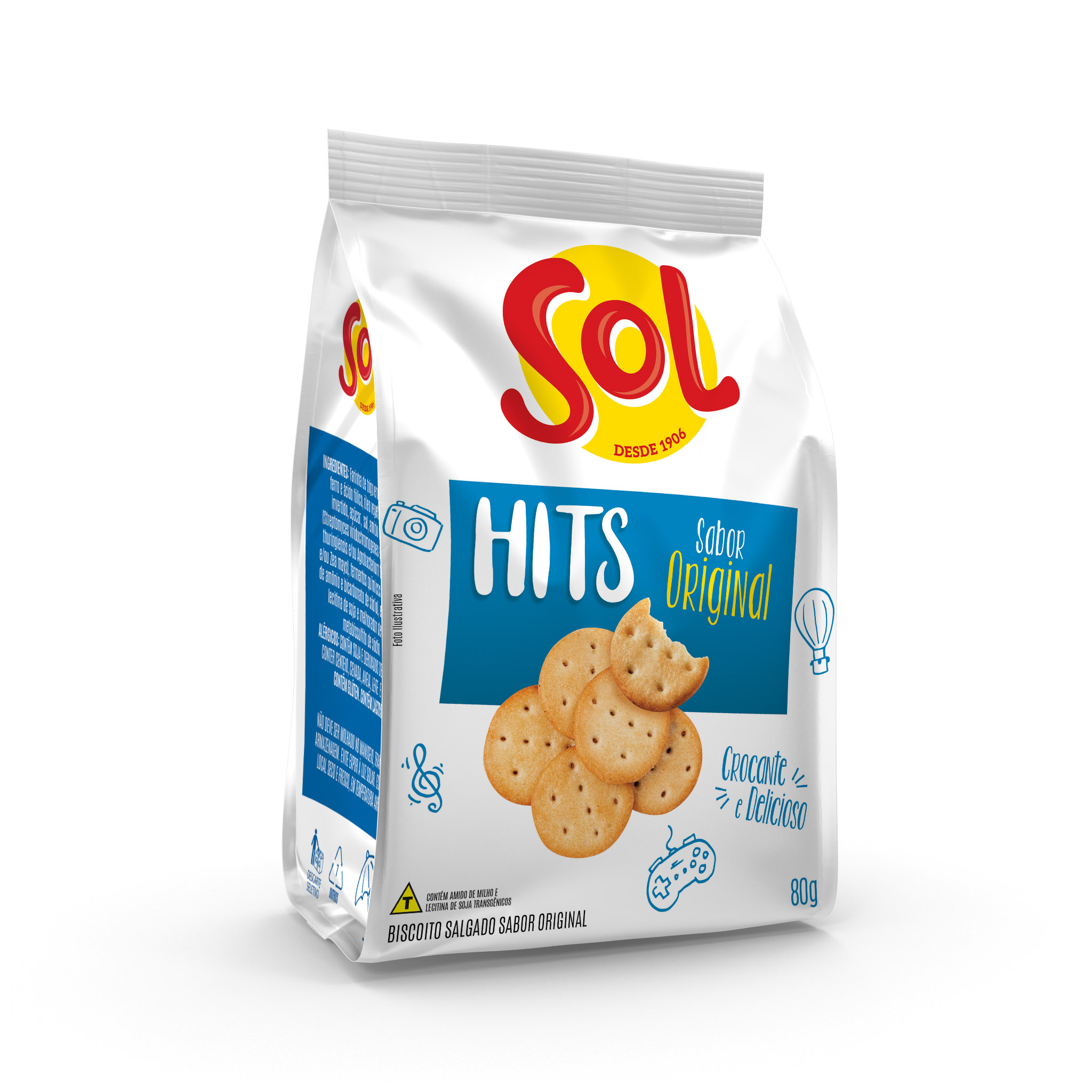 JM BISCOITO SOL HITS ORIGINAL 80 G