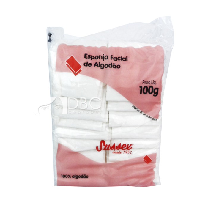 ESPONJA SUSSEX FACIAL DE ALGODAO 100 G