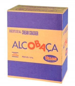 BISCOITO ALCOBACA 1600G C. CRACKER MANT