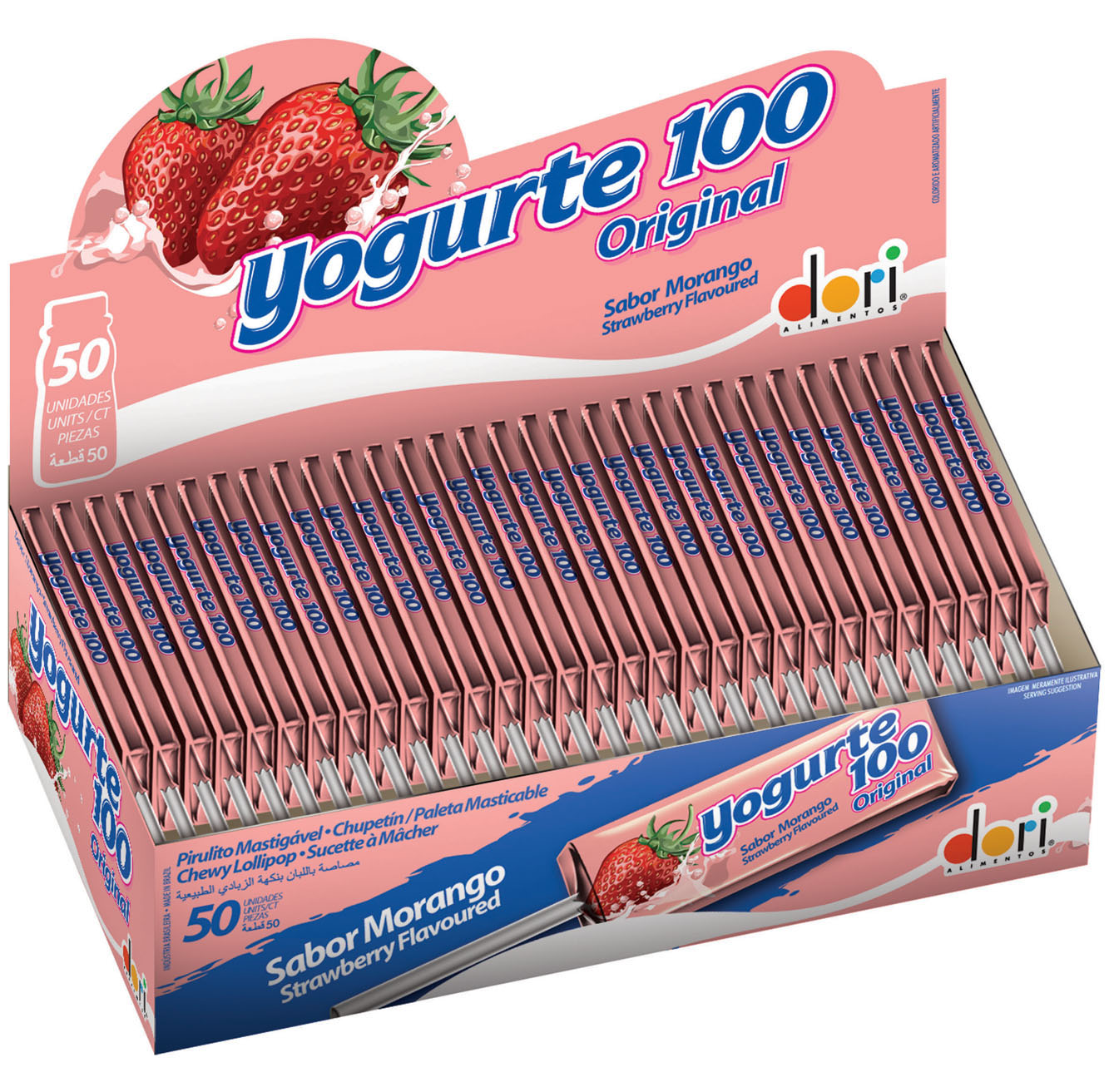 PIRULITO DORI YOGURTE 100 MORANG