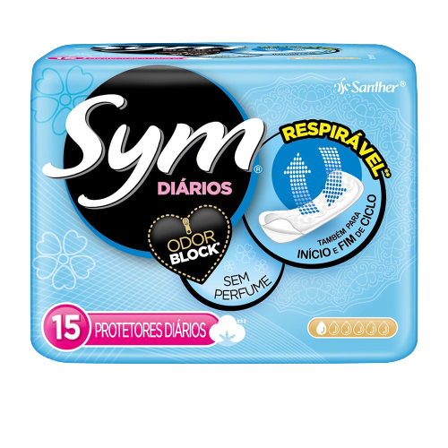 PROTETOR DIARIO SYM COB.SUAVE 15 UN