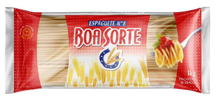 JM MAC. BOA SORTE SPAGUETE SEMOLA 1KG