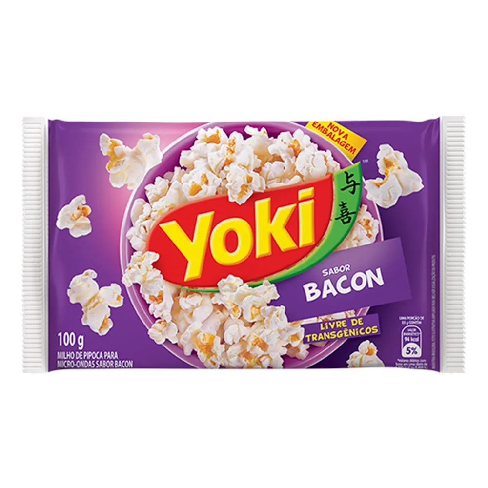 PIPOCA MICROONDAS BACON 100 G YOKI