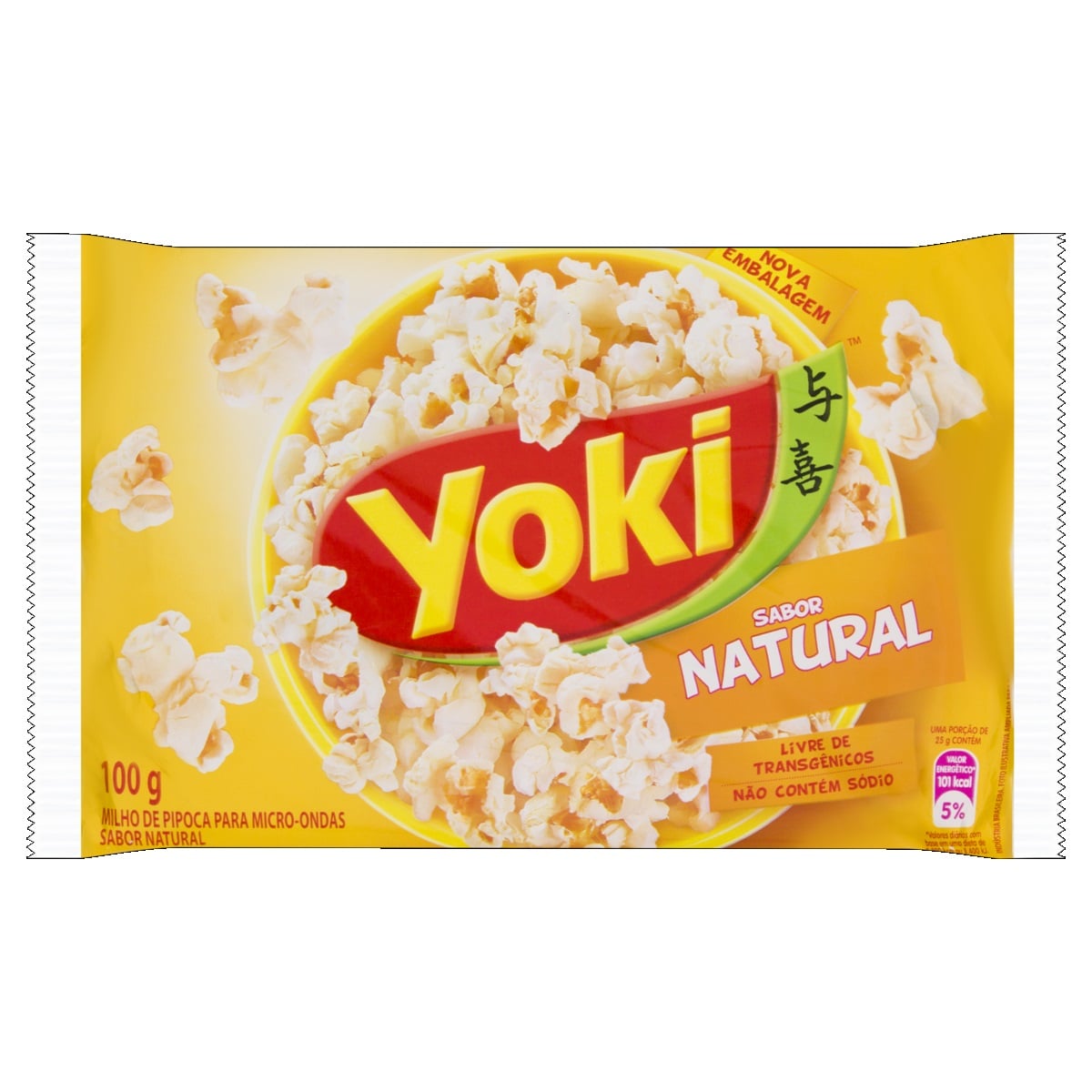 PIPOCA MICROONDAS NATURAL 100 G YOKI