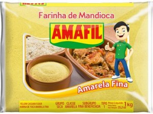 FARINHA DE MANDIOCA 1 KG AMAFIL AMARELA