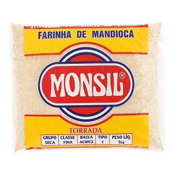 FARINHA DE MANDIOCA 1 KG MONSIL TORRADA