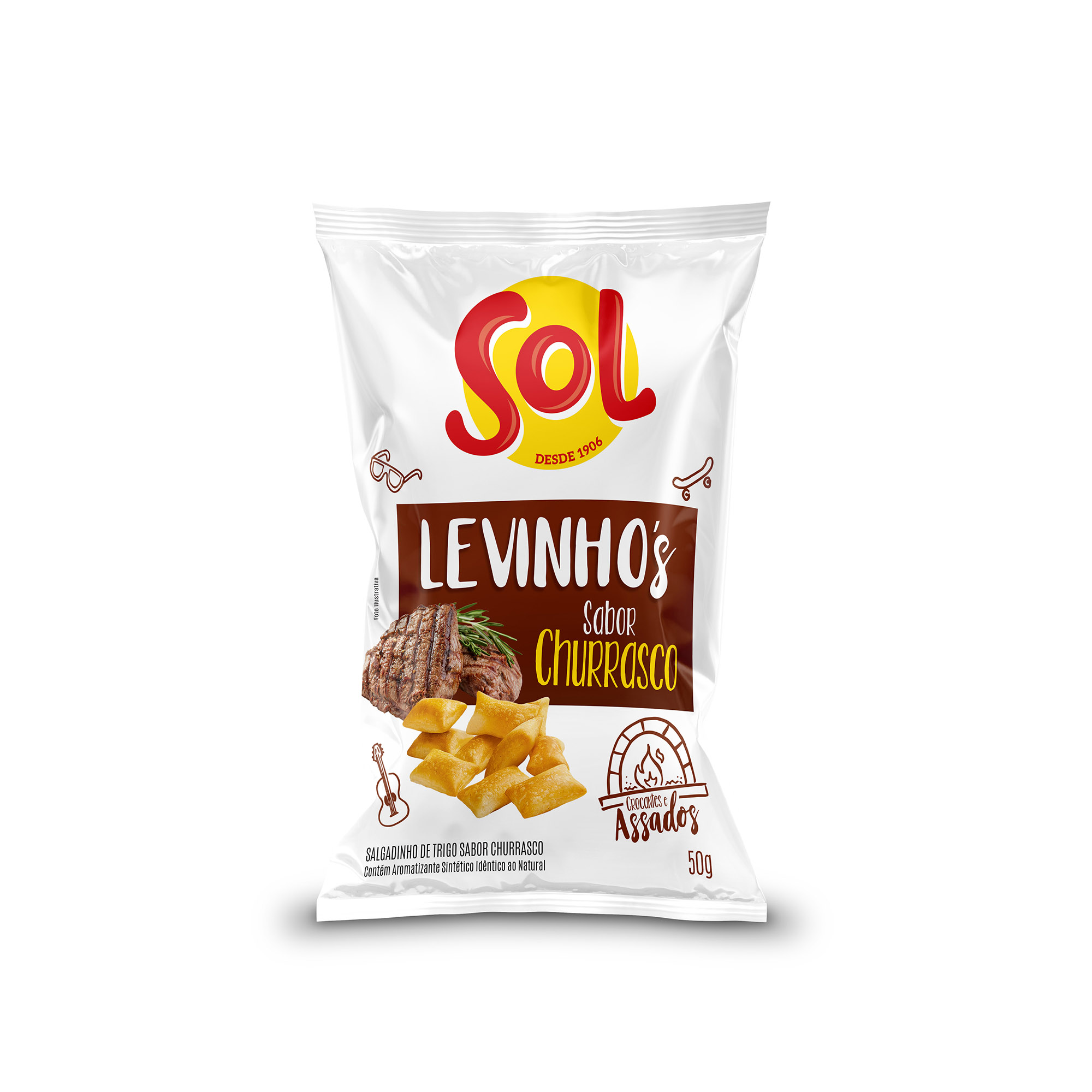 JM SALGADINHO LEVINHOS 50 G CHURRASCO