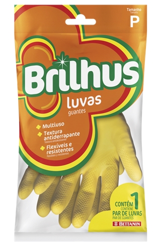 BT LUVA MULTIUS LATEX BRILHUS P BT2060P