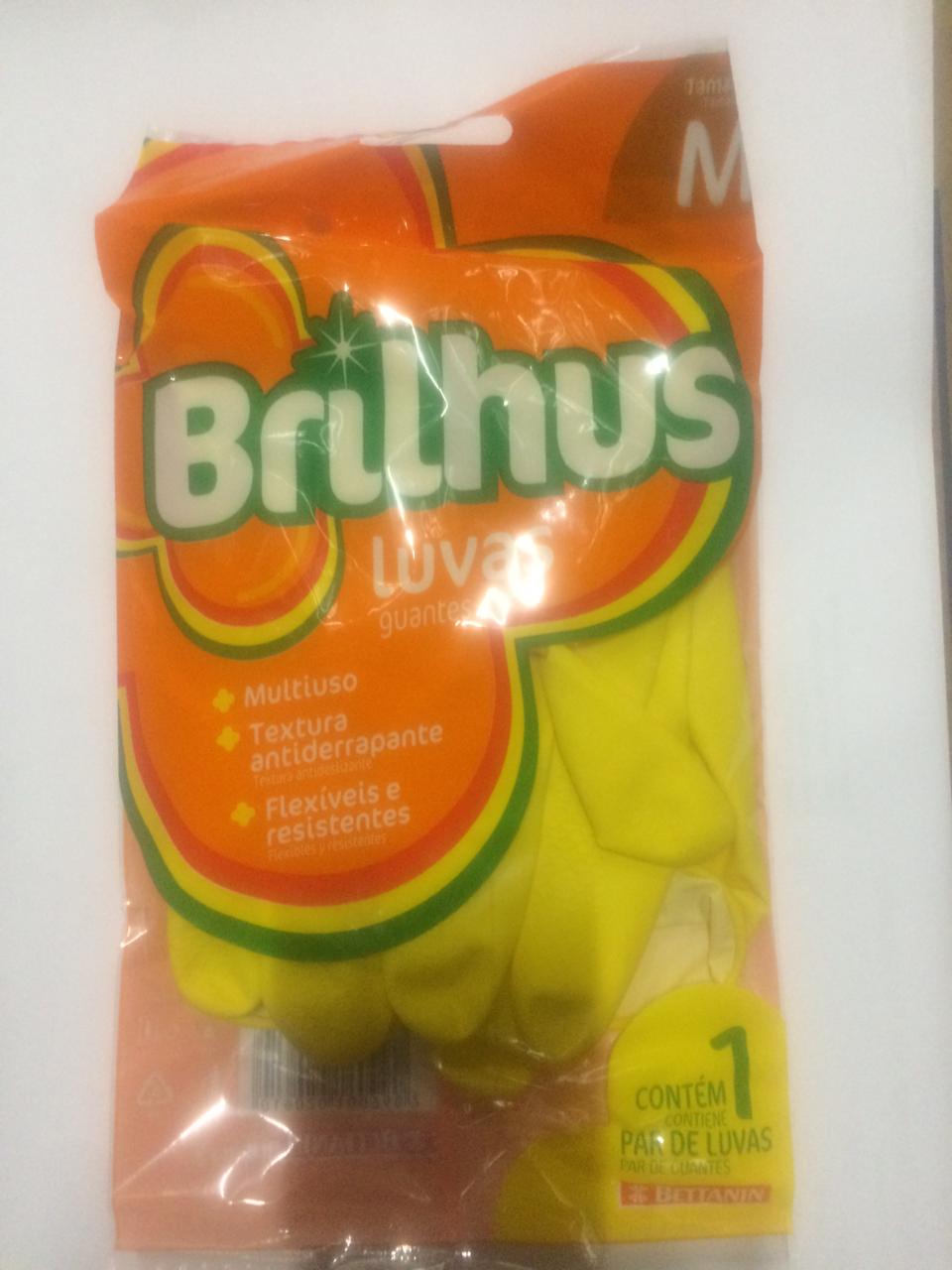 BT LUVA MULTIUS LATEX BRILHUS M BT2060M