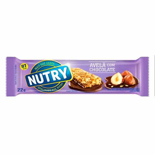 BARRA DE CEREAIS NUTRY AVELA/CHOC 22 G 