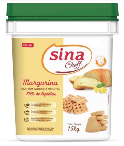 MARGARINA BALDE 15KG SINA 80% LIP