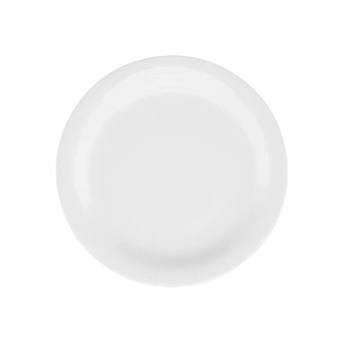 PRATO PORC SOBREMESA 18CM BRANCO OXFORD