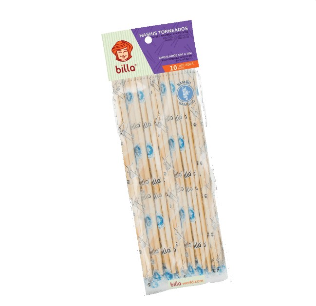 HASHI DE BAMBU BILLA 20 CM C/10 PARES