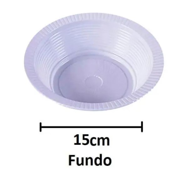 PRATO DESC. 15 CM FUNDO COPOPLAST C/10
