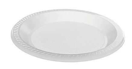 PRATO DESC. 18 CM RASO COPOPLAST C/10