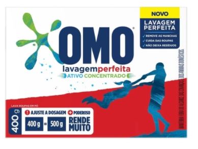 SABAO EM PO 400G OMO LAVAGEM PERFEITA