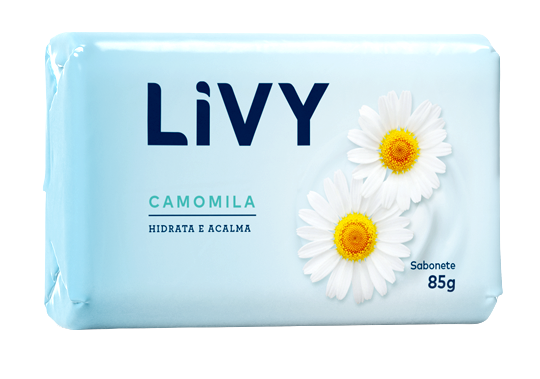 SABONETE LIVY CAMOMILA 85 G AZUL