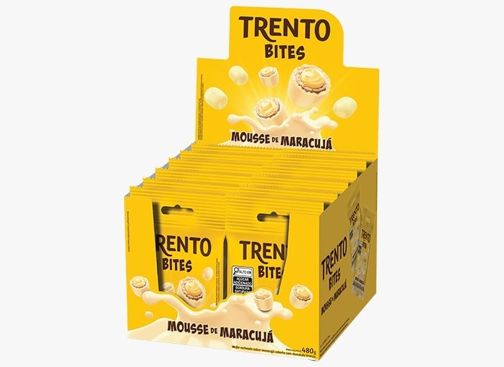CHOC. TRENTO 40G BITES MOUSSE MARACUJA