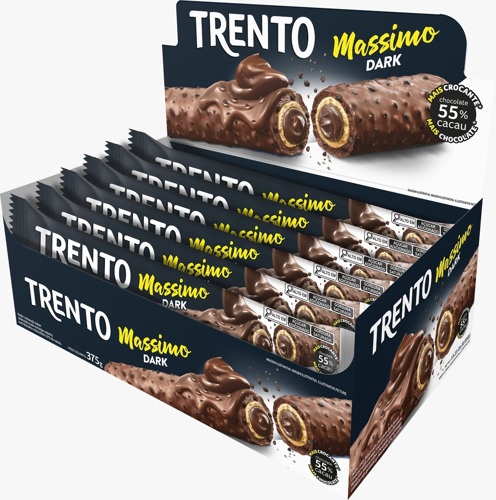 CHOC. TRENTO 25G MASSIMO DARK