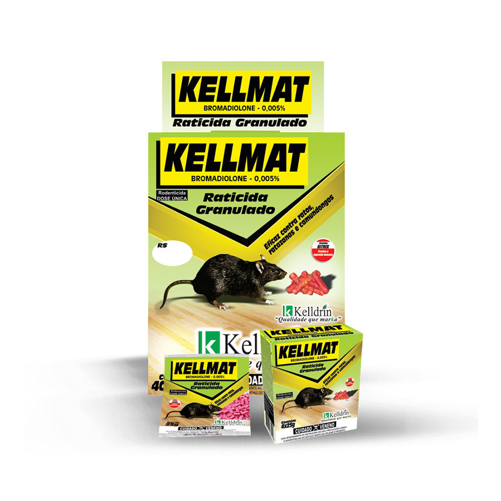 RATICIDA KELLMAT GRANULADO 25 G