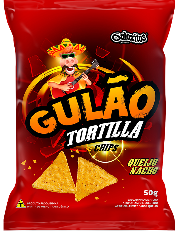 CHIPS GULAO TORTILLA 50 G QUEIJO NACHO