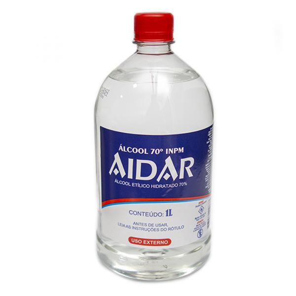 ALCOOL HIDRATADO AIDAR 70° PET 1 L