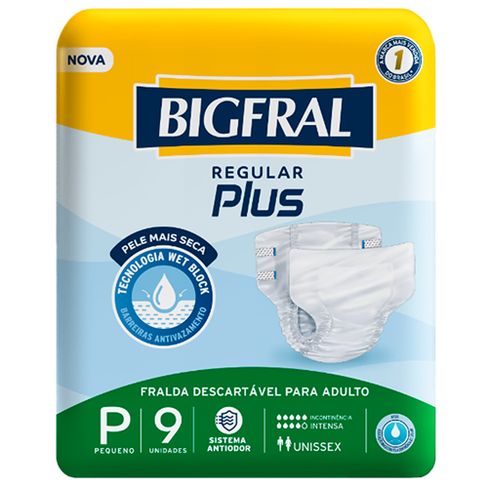 FRALDA D. BIGFRAL PLUS REGULAR P 9 UN