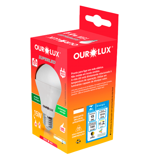 LAMPADA SUPERLED OUROLUX 15W 6500K