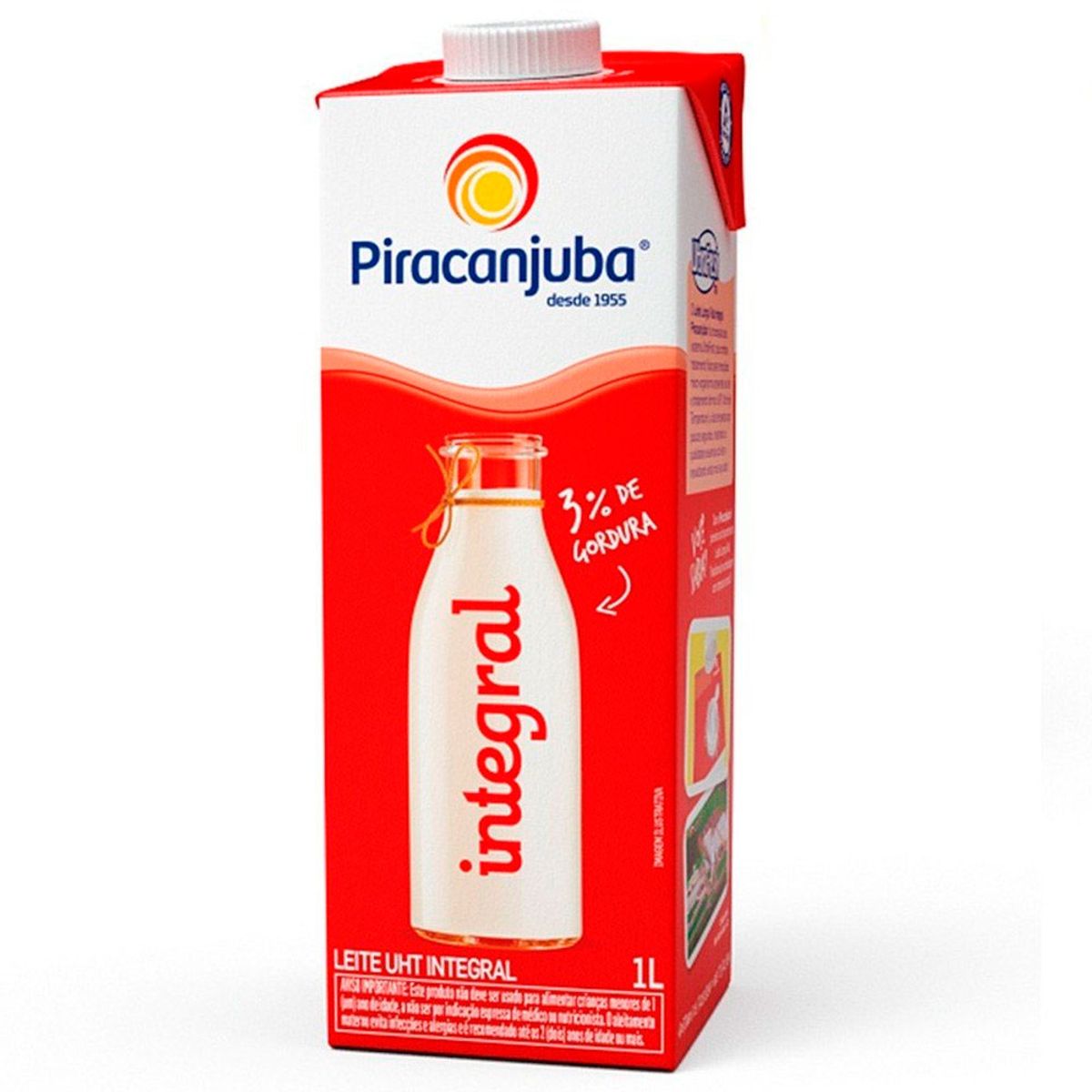 LEITE PIRACANJUBA INTEGRAL 1 L