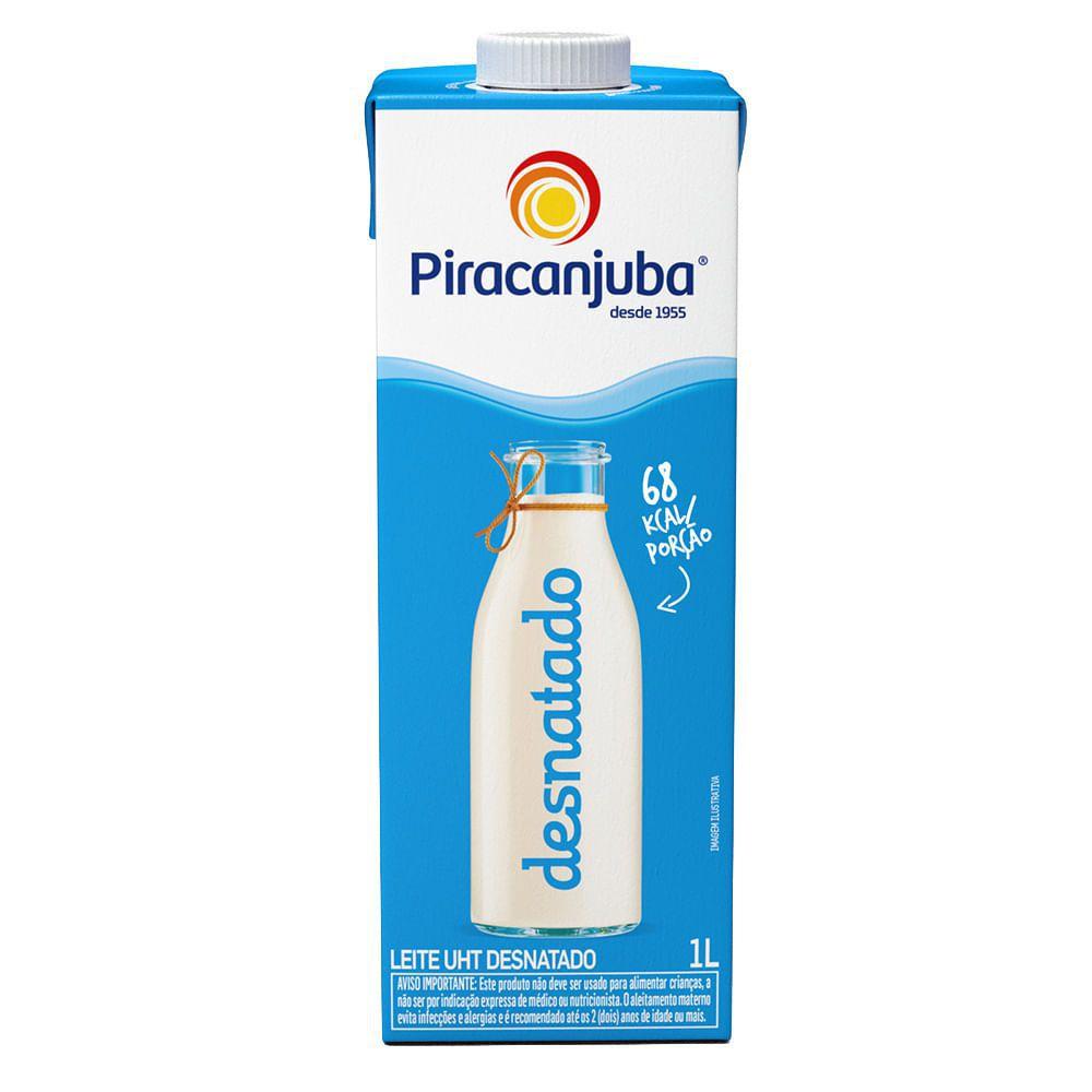 LEITE PIRACANJUBA DESNATADO 1 L