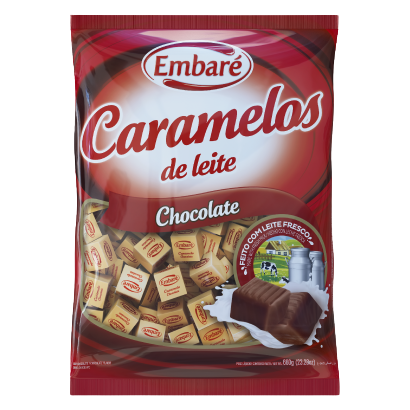 BALA DE CARAMELO EMBARE 660 G CHOCOLATE