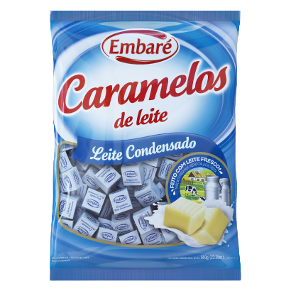 BALA DE CARAMELO EMBARE 660 G LEITE COND