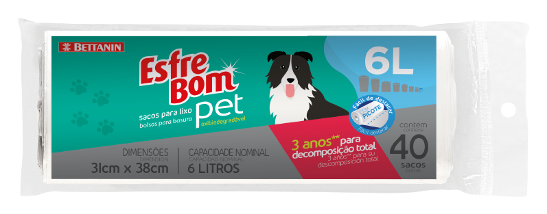 BT SACO LX RL ESFREBOM PET 6L BT340 C/40