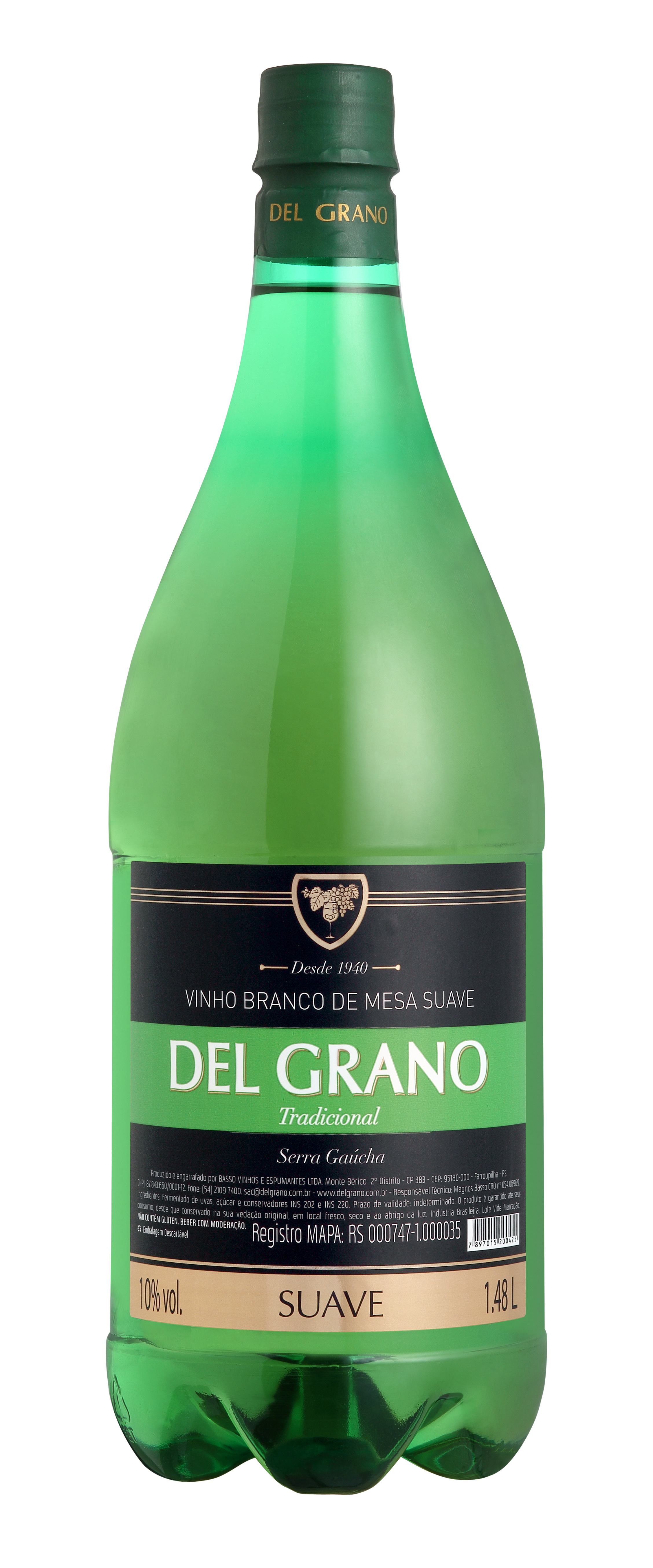 VINHO DEL GRANO BRANCO SUAVE PET 1.480ML