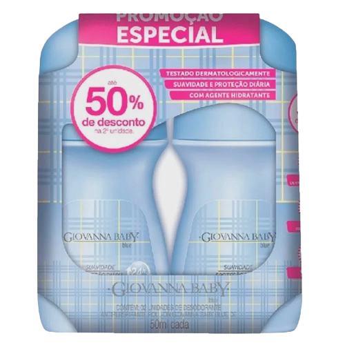 DESOD ROLON GIOV BABY C/2 50ML BLUE